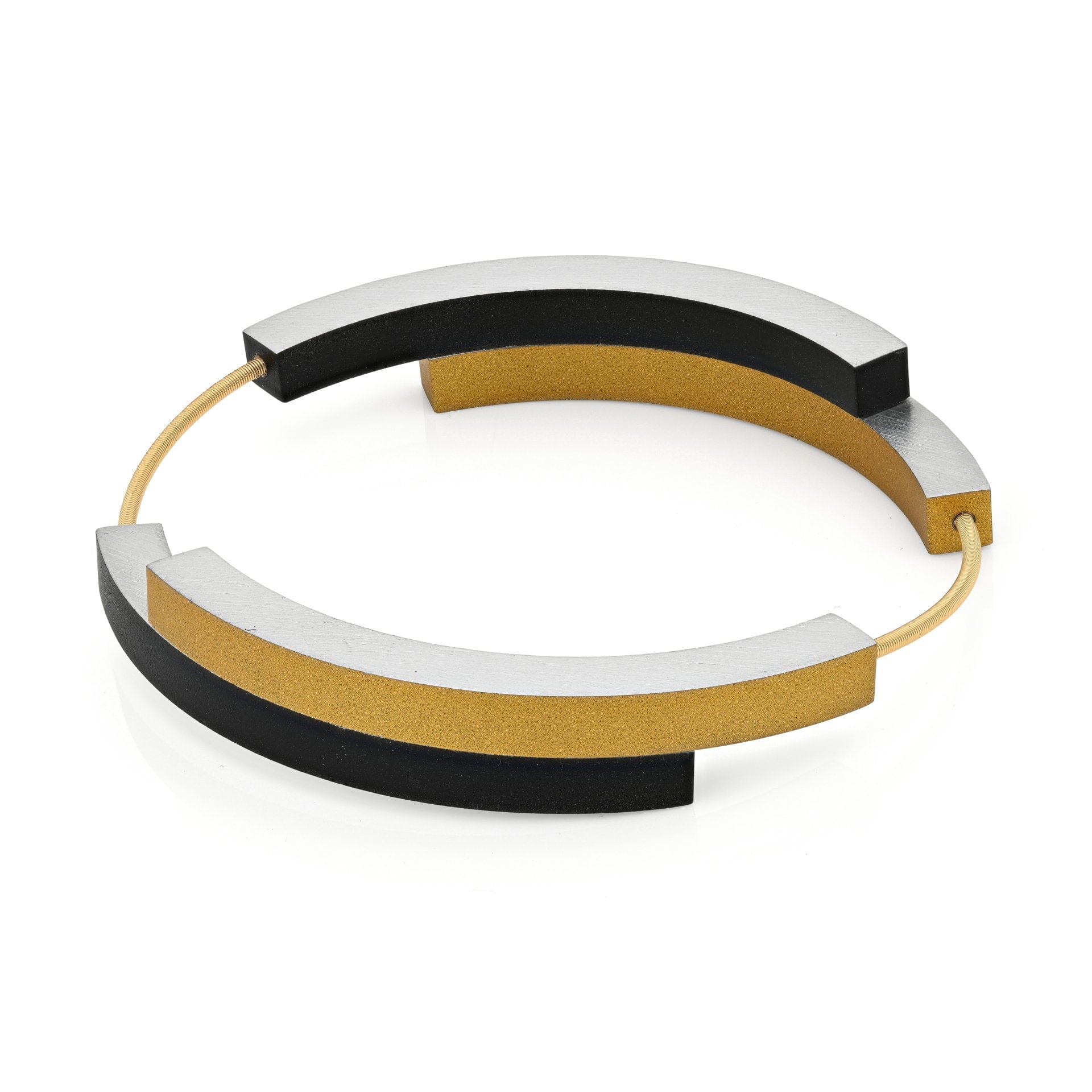 Armband BELLE Schwarz und Goldfarben | AG32ZG