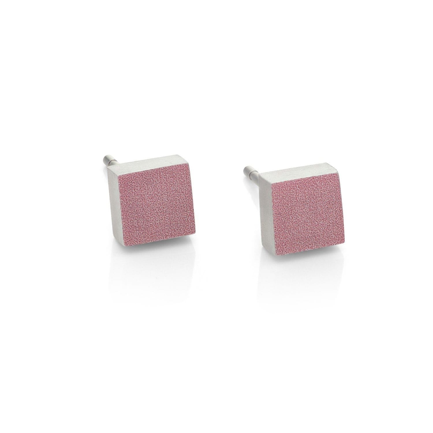 Ohrstecker Klein Quadrat VIEF Rosa | O37RO