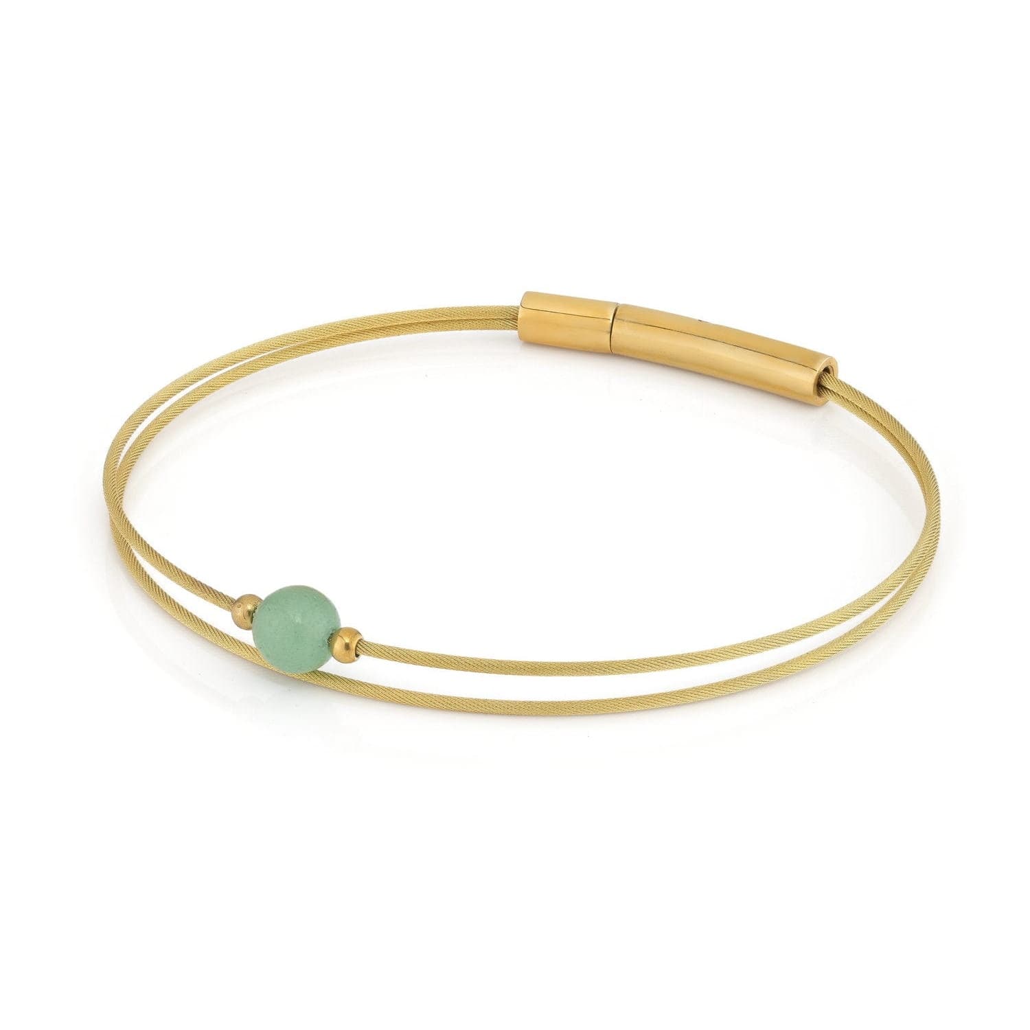 „Thinking of You“-Edelsteinarmband aus goldfarbenem Aventurin | A713GG