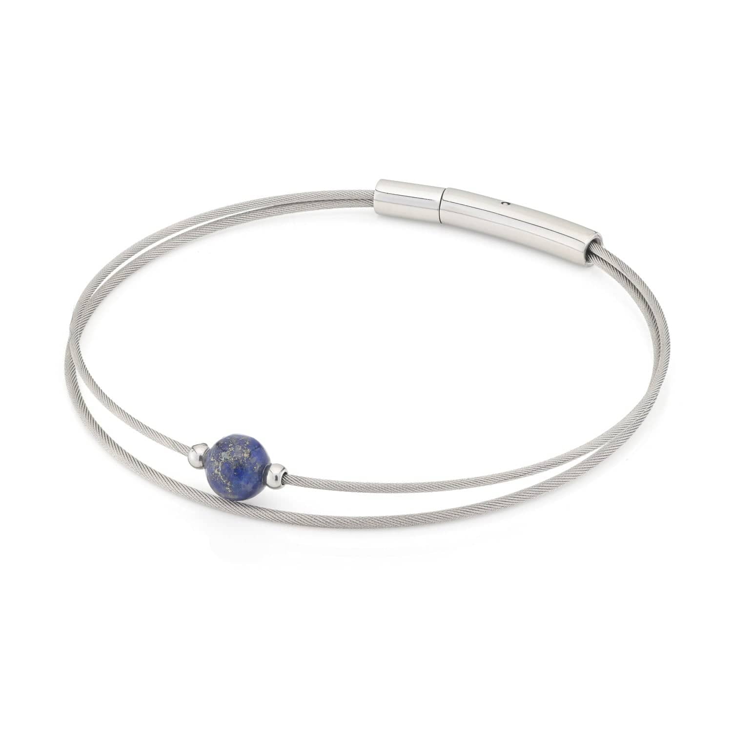Armband Thinking of You mit Lapislazuli-Edelstein, silberfarben A716B | CLIC by Suzanne