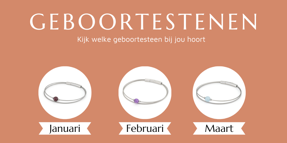 Edelsteen geboortemaand armbanden