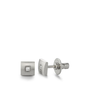 Ohrstecker aus Edelstahl mit Brillant 0,04 ct