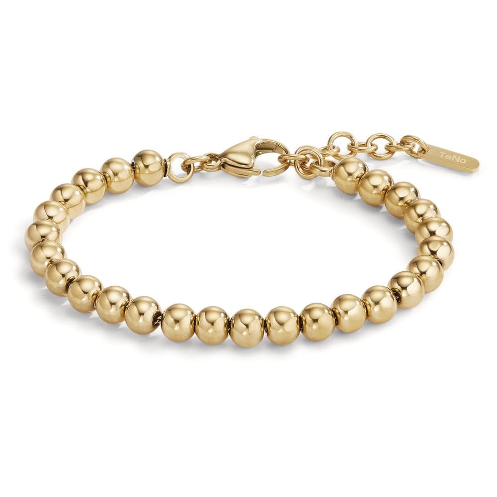 Kugelarmband Bola Gold Ø6mm, 16,5-19,5cm verstellbar