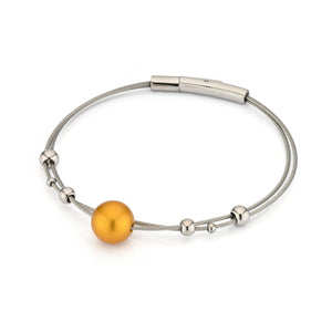 Armbandkugeln mit warmer Goldkugel A274G