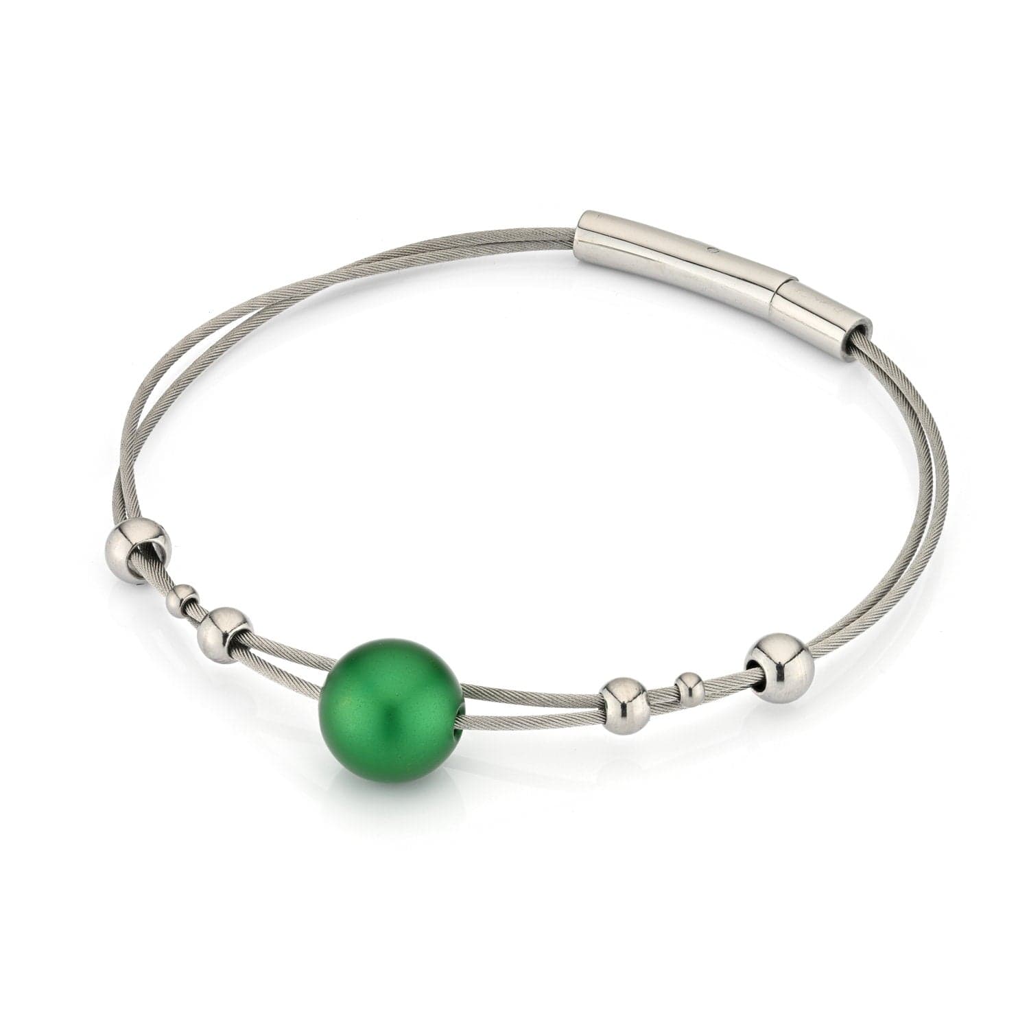 Armbandkugeln mit grüner Kugel A274GR