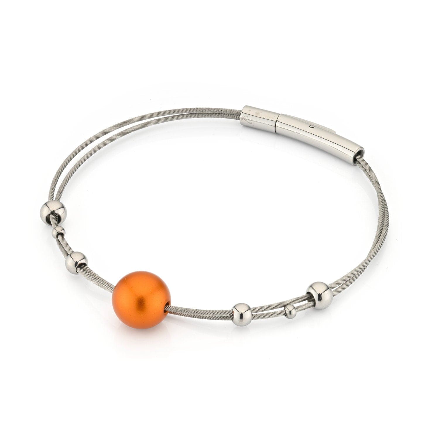 Armbandkugeln mit orangefarbener Kugel A274O