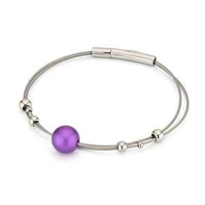 Armbandkugeln mit lila Kugel A274P