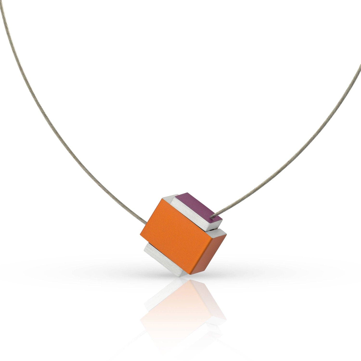 Halskette JUNA Orange Lila | C288OP