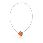 Halskette JUNA Orange Lila | C288OP