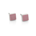 Ohrstecker Klein Quadrat VIEF Rosa | O37RO