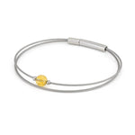 „Thinking of You“-Edelsteinarmband, silberfarbener Citrin | A719B