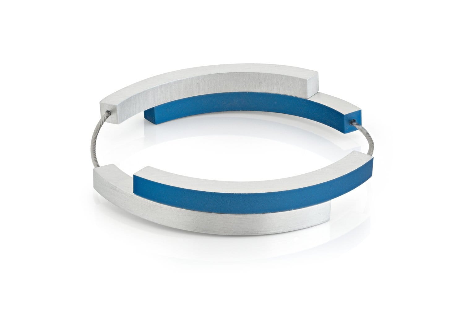 Armband Vier bogen A32B blauw