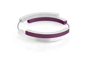 Armband Vier bogen A32P paars