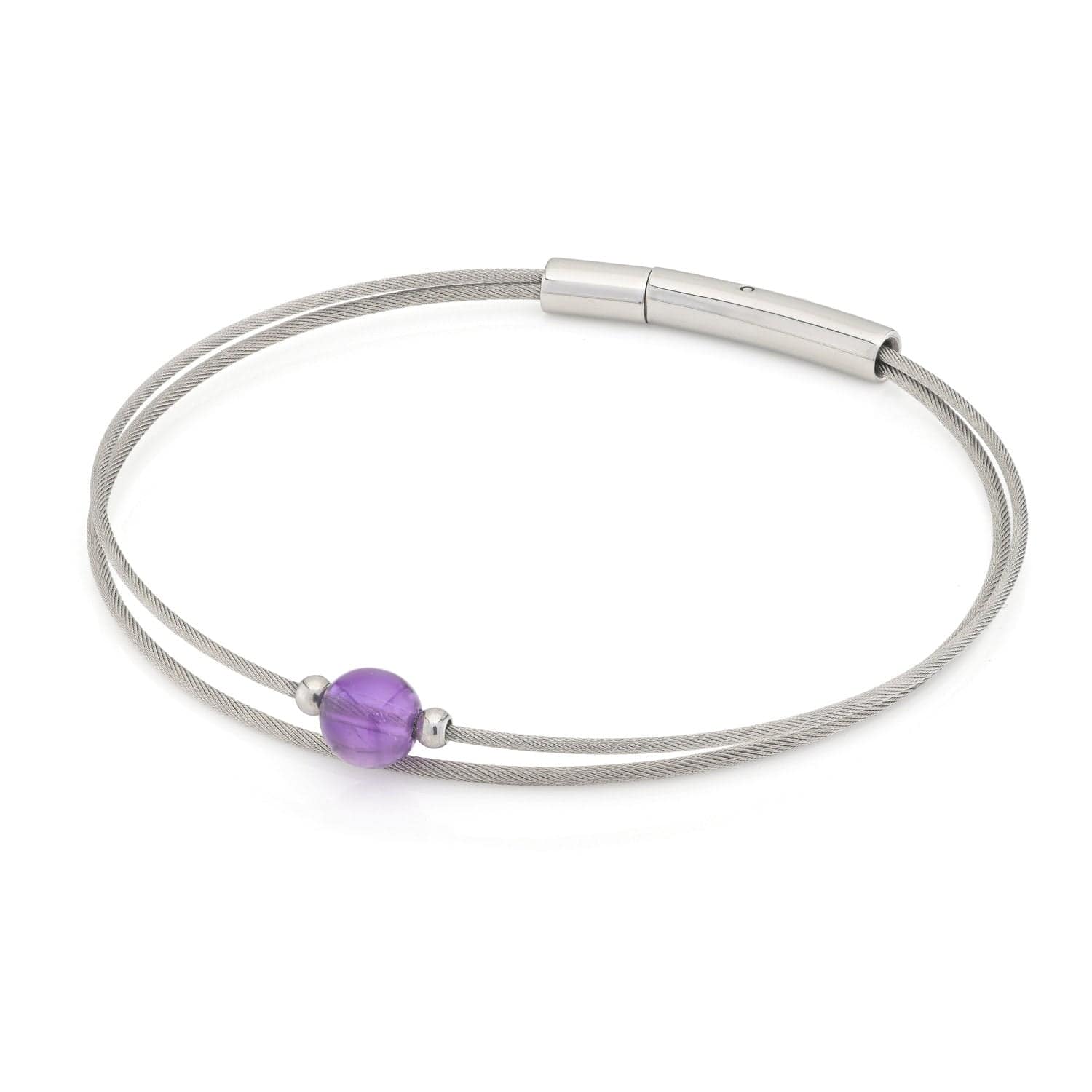 Armband Thinking of You mit Amethyst-Edelstein, silberfarben A712B | CLIC by Suzanne