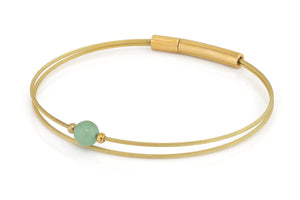 Thinking of You Edelstein-Armband Aventurin-Gold