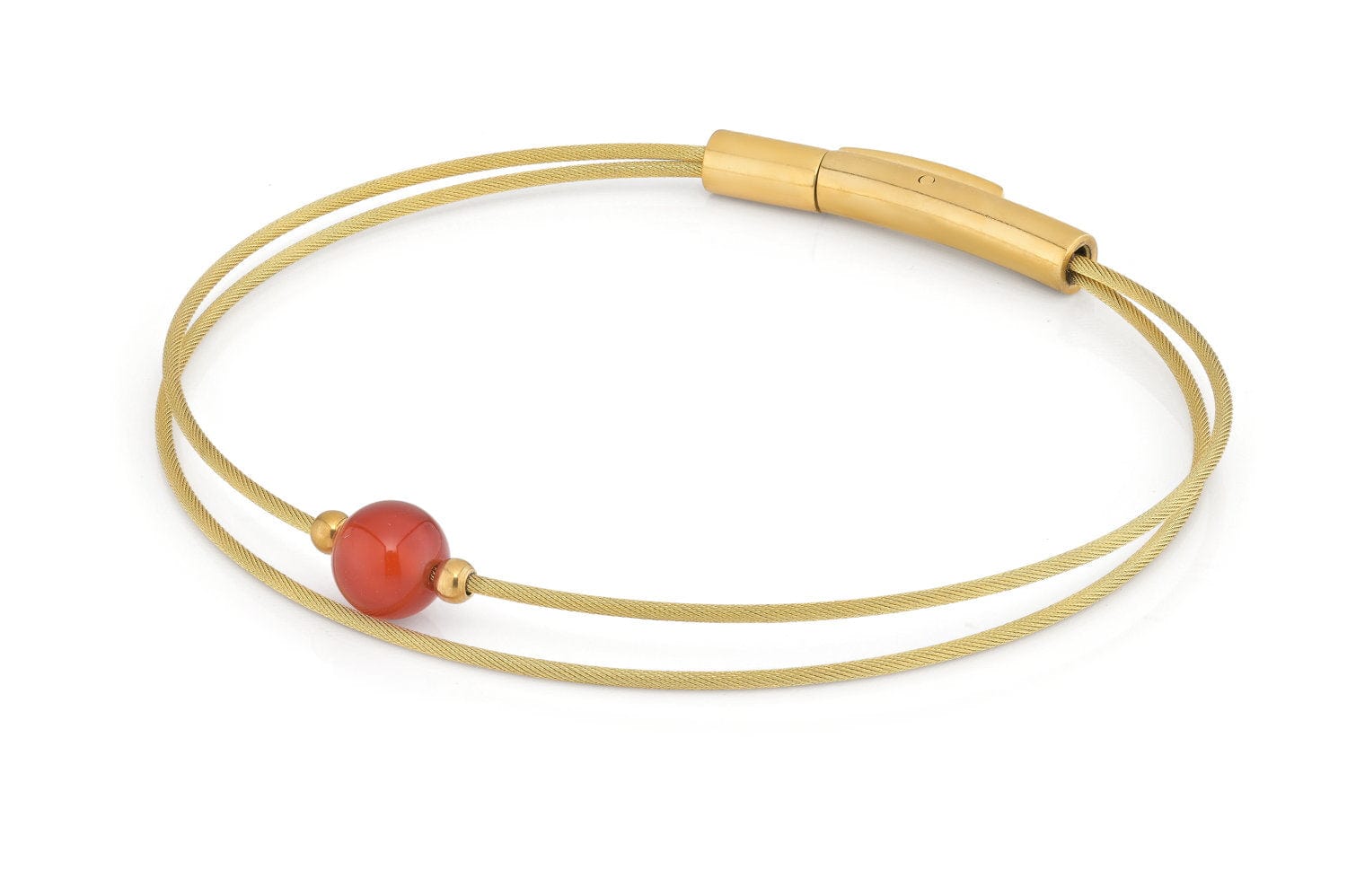 Thinking of You Edelsteinarmband Karneol Gold