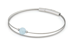 Thinking of You Edelsteinarmband Aquamarin Silber