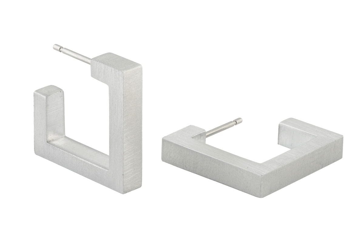 Ohrstecker Quadratische Creolen VERA | O11