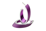Ovale Kreolen Ohrstecker OLIVIA Lila | O21P