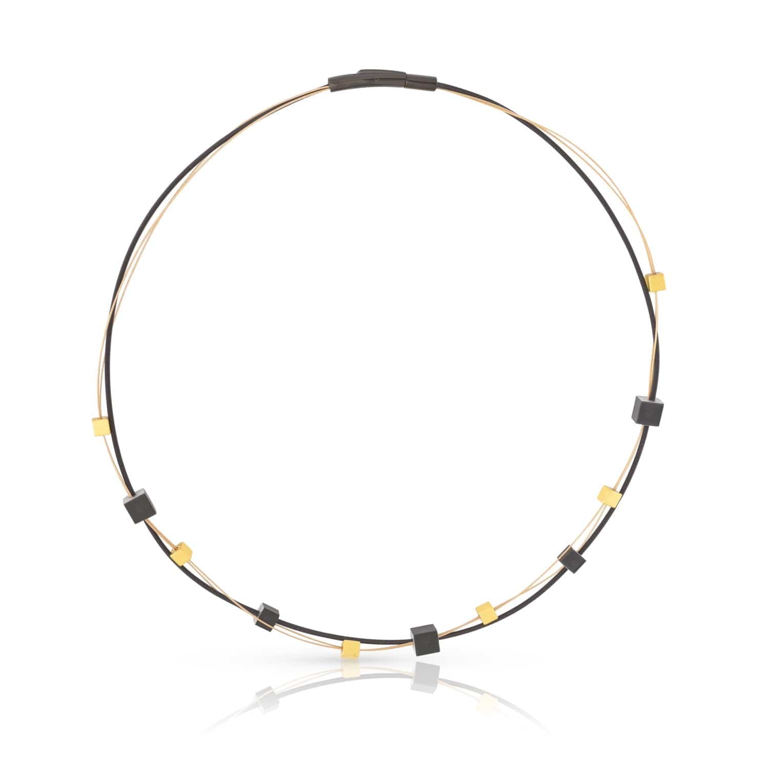 Halskette KELLY Goldfarbe|Schwarz | C257ZG